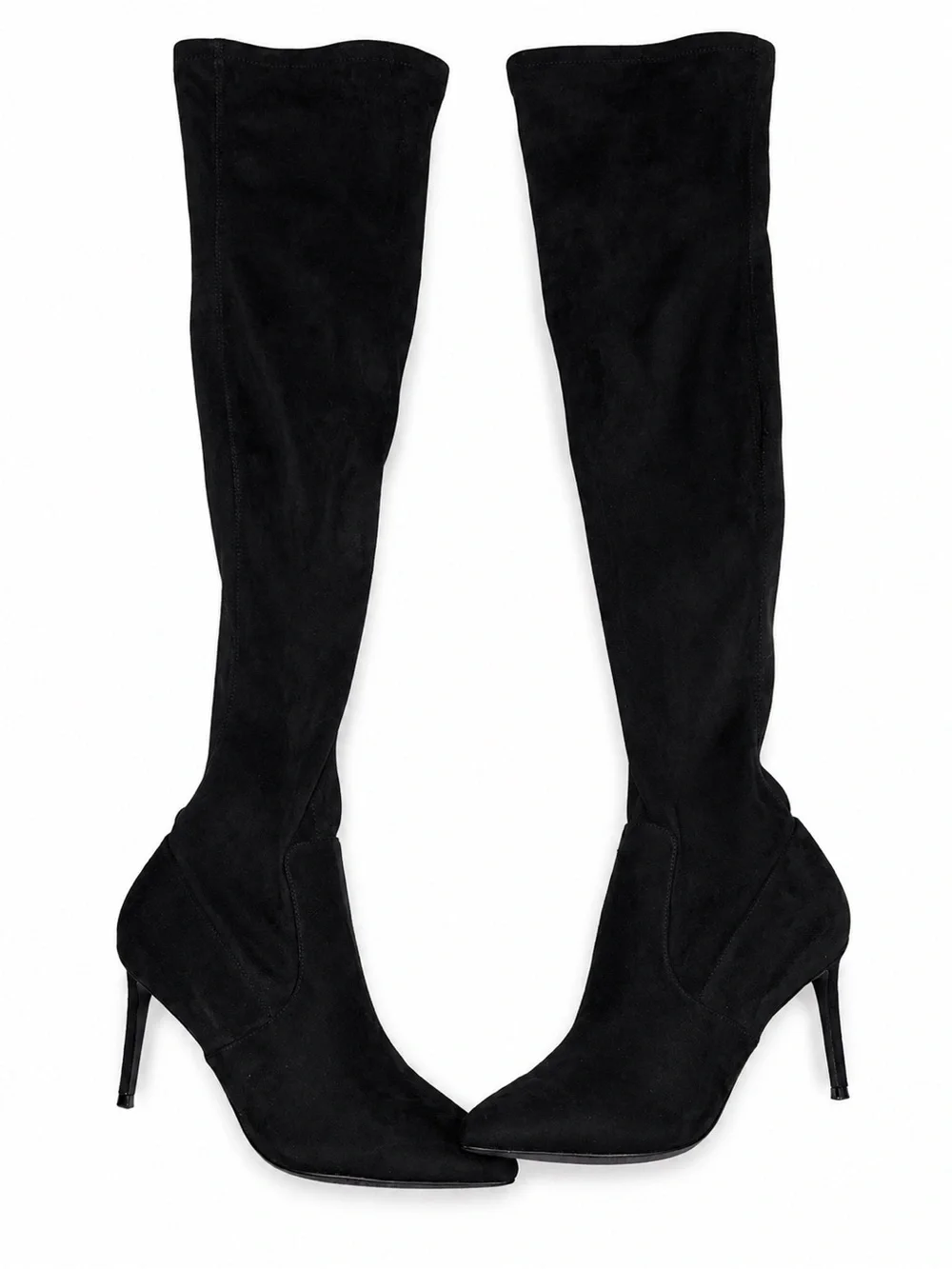 Women's Black Over-the-Knee Stiletto Boots